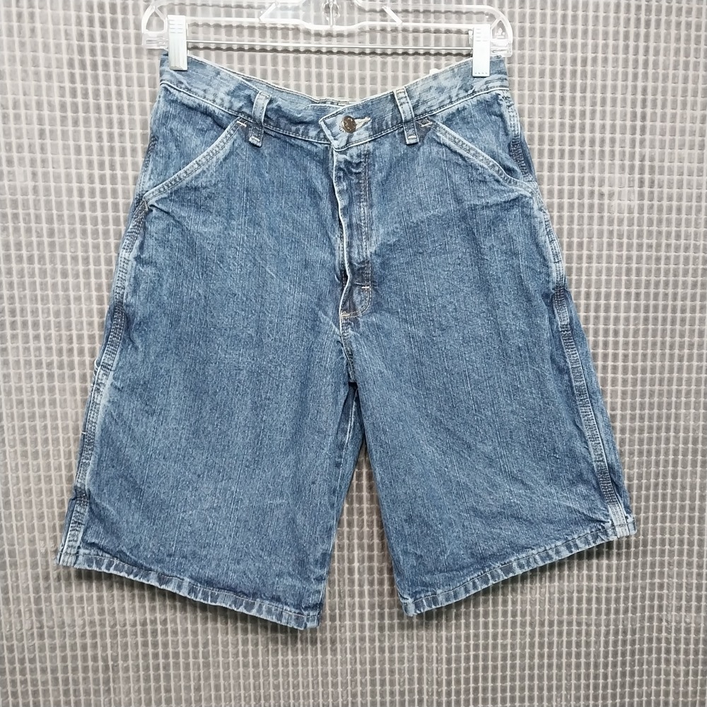 WRG Jeans Co Kids Carpenter Shorts Denim Utility 18 Regular Blue